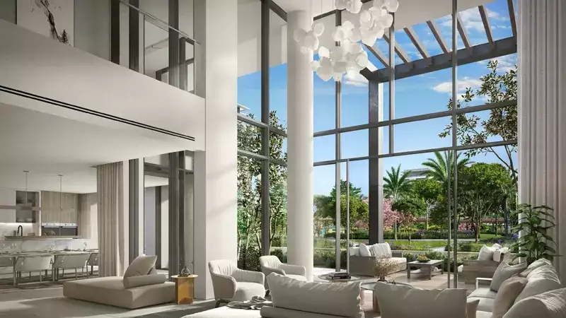 Large Double Height Living Spaces Overlooking The Park_Central Park Plaza Tower B